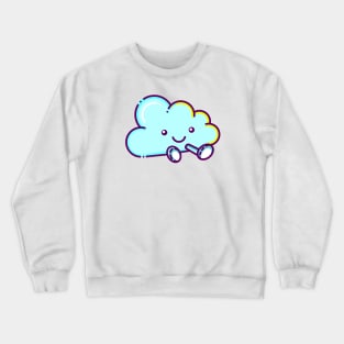 Kawaii Clouds Crewneck Sweatshirt